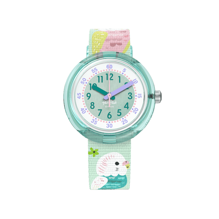 Flik Flak Happy Budgies Friends Fur-Ever 32mm FPNP160 watch