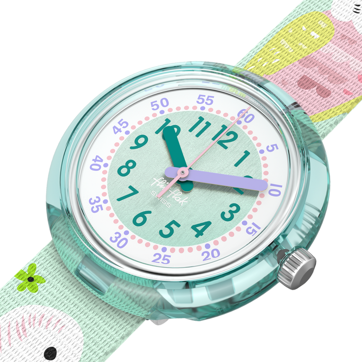 Flik Flak Happy Budgies Friends Fur-Ever 32mm FPNP160 watch