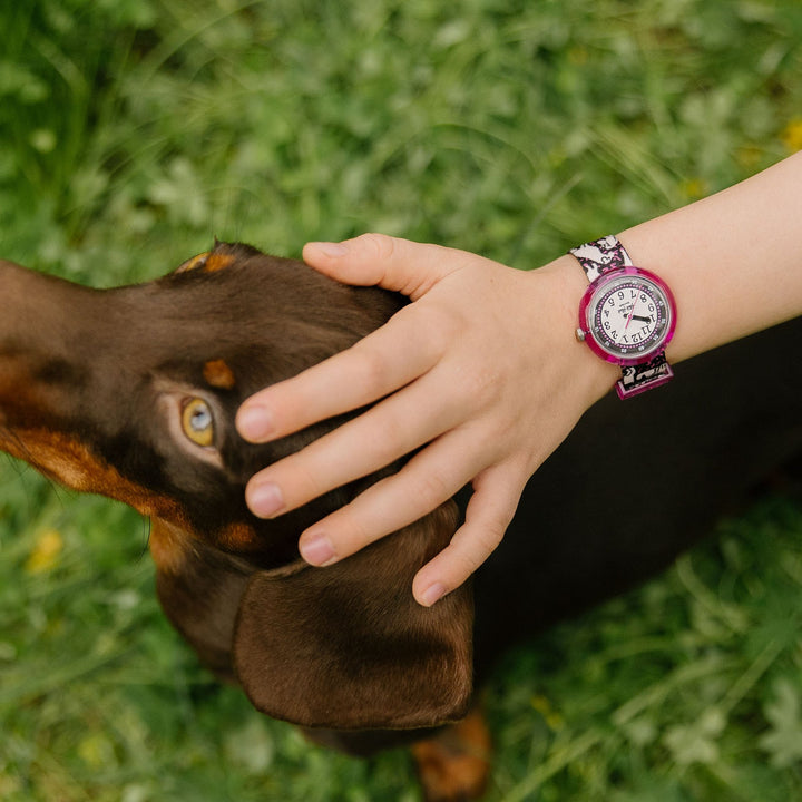 Flik Flak Woof Time Friends Fur-Ever 32mm FPNP163 watch WOOF Time Friends