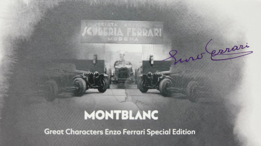 Montblanc Roller Great Charat角色Enzo Ferrari特別版黃色Modena 13062