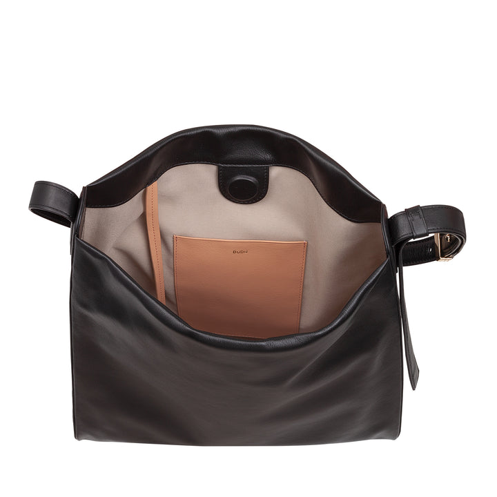 Dudu Women's Shourdled Bag Trapezoidal Real Leather、Trapeze Bagは、調整可能なショルダーストラップを備えています - エレガントで広々とした自由時間、仕事、夕方