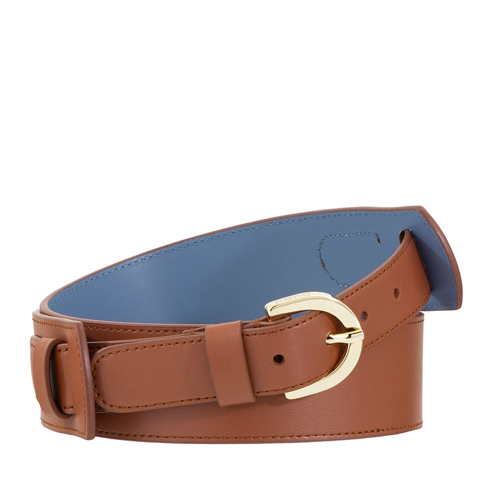 Dudu leather belt women made in Italy, h 40mm, with metal buckle, 4cm width, elegant belt per dress, trousers