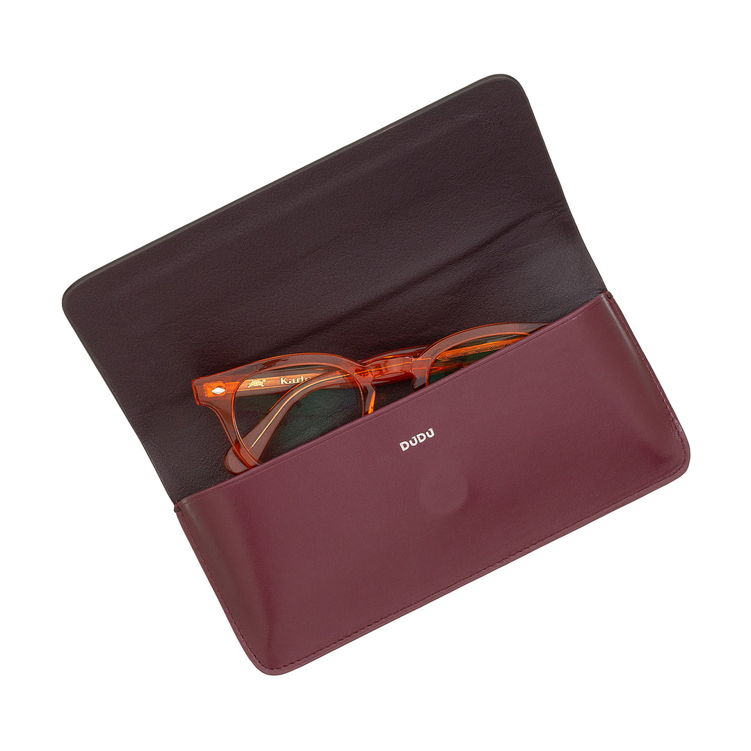 Duduche Case Hood Glasses 및 Magnetic Closure가있는 소치 유리 소프트 양말, 컬러 홀더 케이스