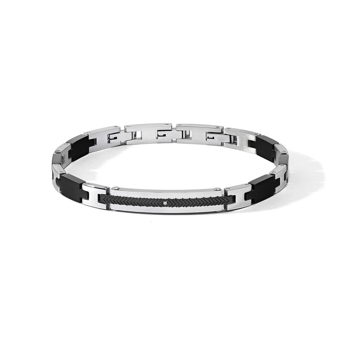 Comete Bracelet Faces Steel Finishes PVDブラックジルコンUBR 1182