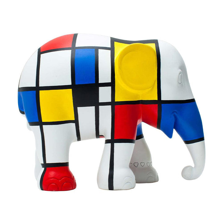 Elephant Parade elefante Hommage to Mondriaan 20cm Limited Edition 750 pezzi HOMMAGE TO MONDRIAAN 20 - Capodagli 1937