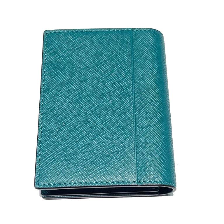 Montblanc portacarte di credito 4CC Sartorial Fern Blue 131726 - Capodagli 1937