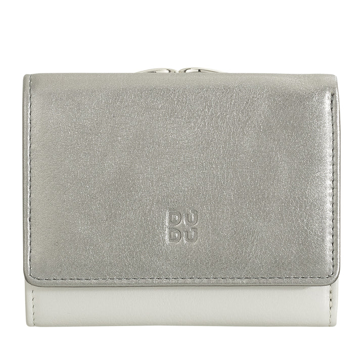 Dudu Women small in rfid women's Leather with accomone clac clac compact 6カードカード