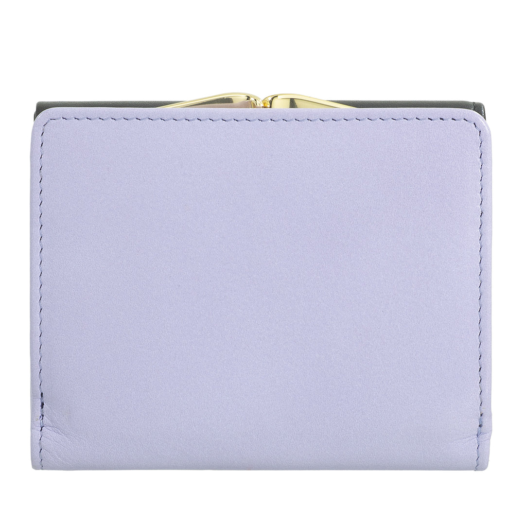 Dudu Women small in rfid women's Leather with accomone clac clac compact 6カードカード