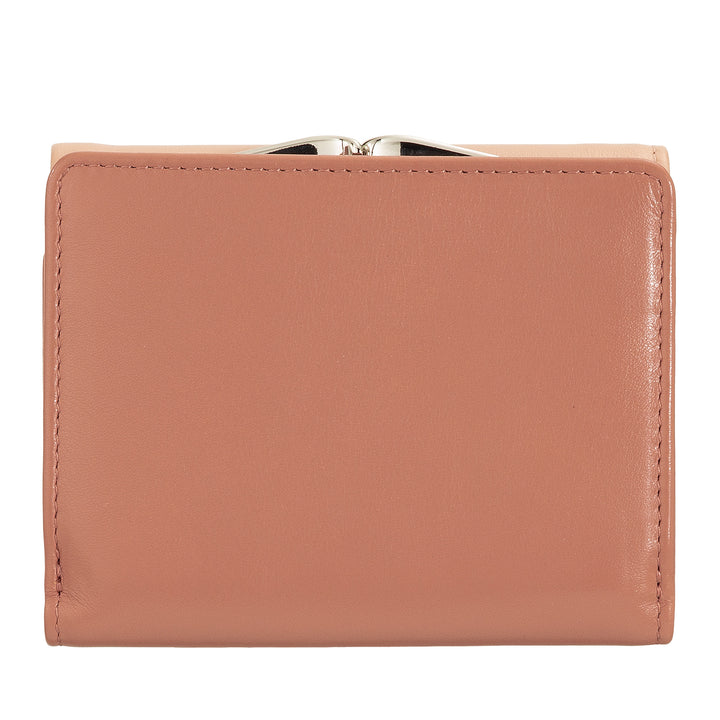 Dudu Women small in rfid women's Leather with accomone clac clac compact 6カードカード