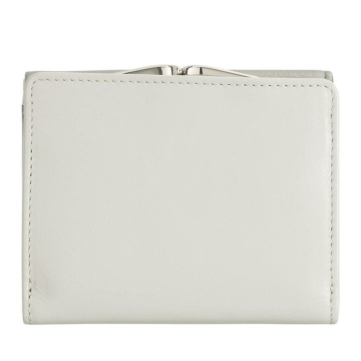 Dudu Women small in rfid women's Leather with accomone clac clac compact 6カードカード