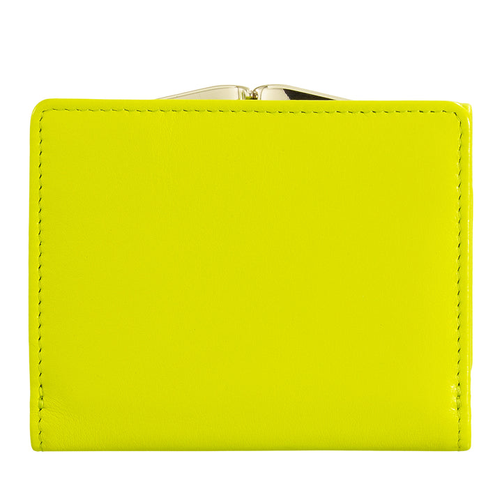 Dudu Women small in rfid women's Leather with accomone clac clac compact 6カードカード