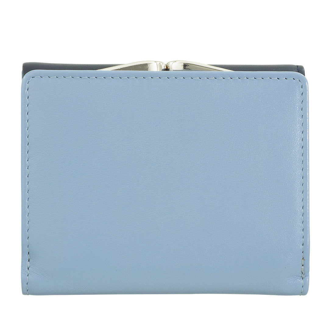 Dudu Women small in rfid women's Leather with accomone clac clac compact 6カードカード