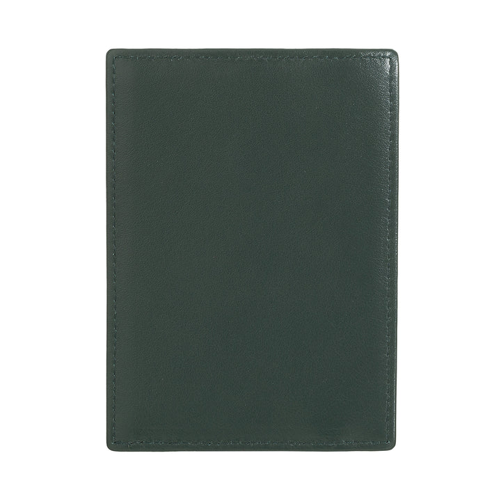 DUDU Multicolor Leather Slim Men's Credit Card Holder Women with 9 Slots and Security Closure