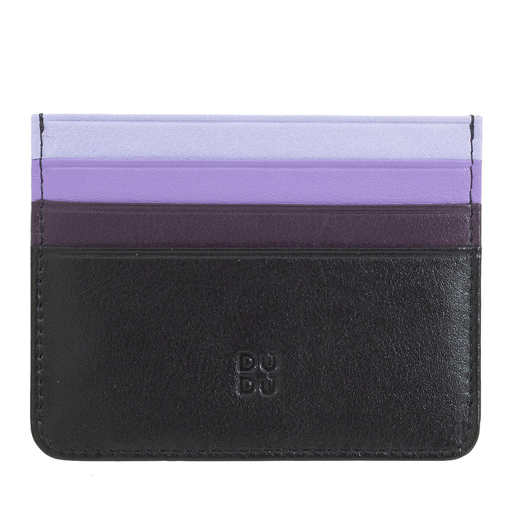 Colored credit cards in Nappa Leather 6 Dudu pockets