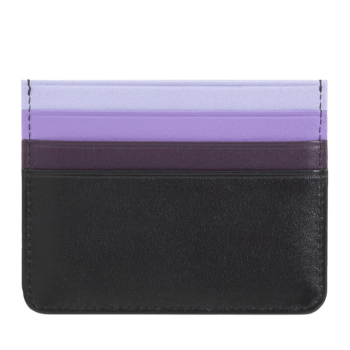 Colored credit cards in Nappa Leather 6 Dudu pockets