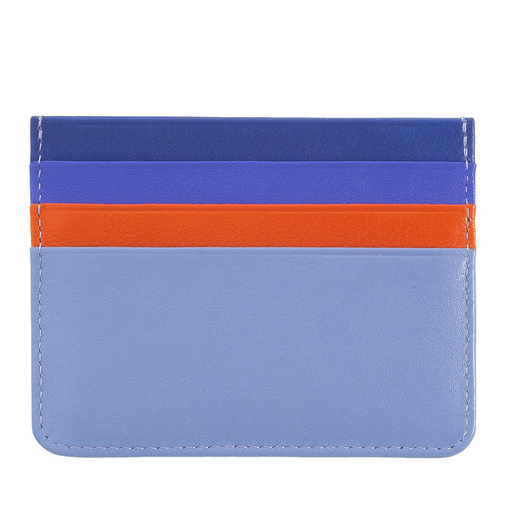 Colored credit cards in Nappa Leather 6 Dudu pockets