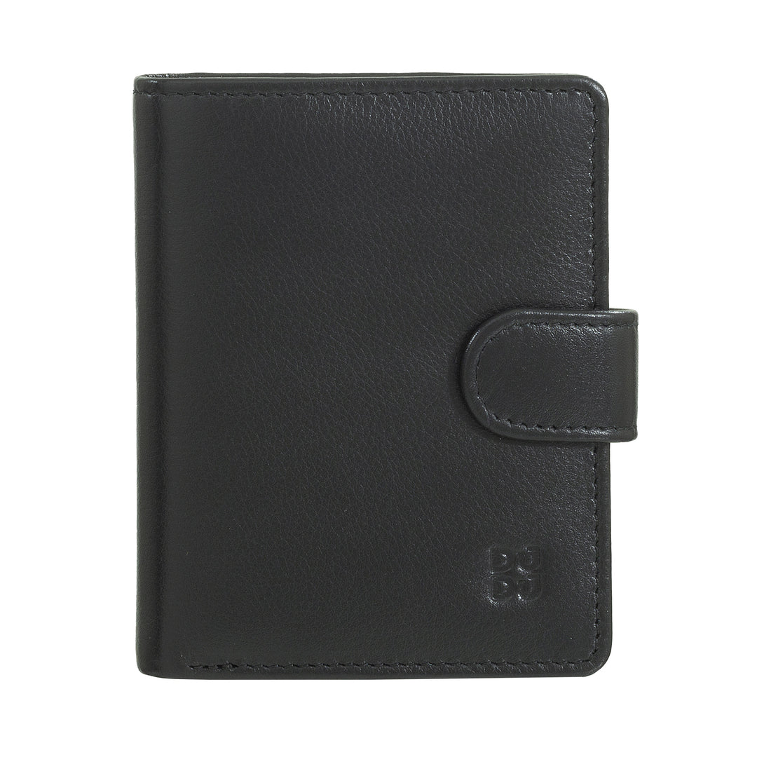 Dudu Women's Wallet in Vera Little Leather Leather Rfid Leather with Crescete Hinge Door Banknotes, External Closure