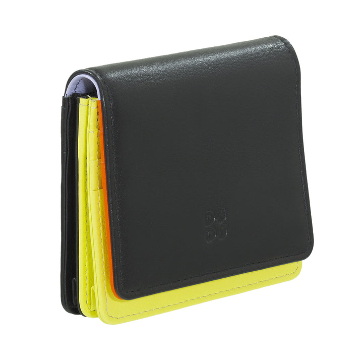 Skop의 Dudu Women 's Women 지갑 Skop Legant RFID Ultra Compact Colorful RFID 내부 지퍼 및 8 개의 카드 카드 소지자 8 개