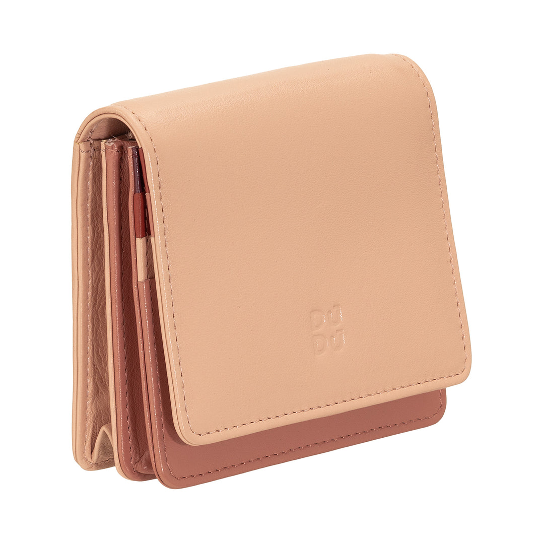 Skop의 Dudu Women 's Women 지갑 Skop Legant RFID Ultra Compact Colorful RFID 내부 지퍼 및 8 개의 카드 카드 소지자 8 개