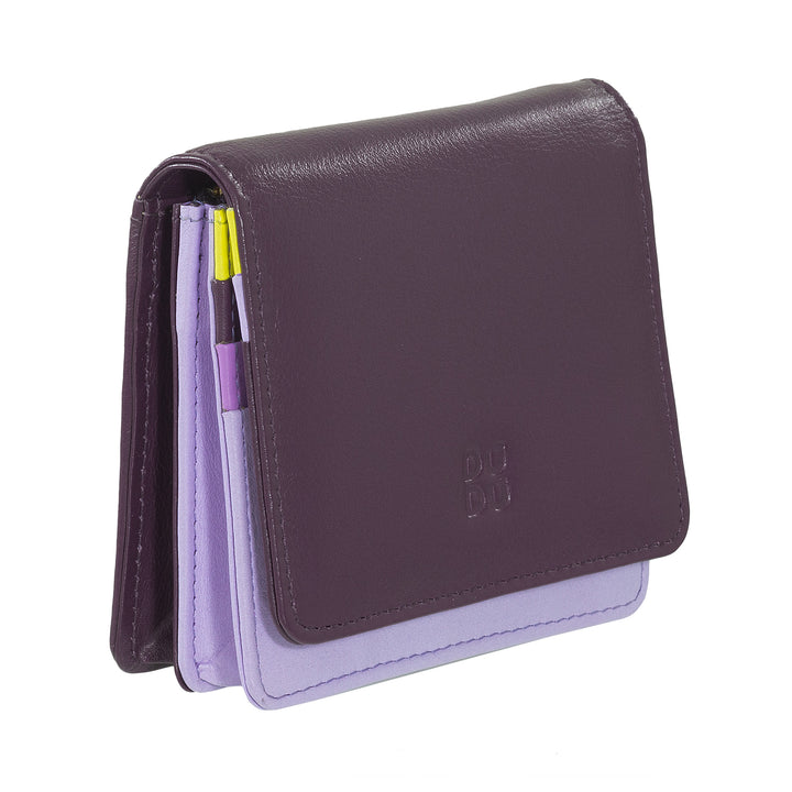 Skop의 Dudu Women 's Women 지갑 Skop Legant RFID Ultra Compact Colorful RFID 내부 지퍼 및 8 개의 카드 카드 소지자 8 개