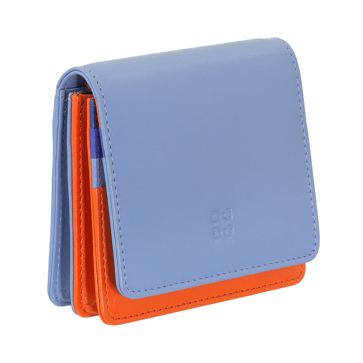 Skop의 Dudu Women 's Women 지갑 Skop Legant RFID Ultra Compact Colorful RFID 내부 지퍼 및 8 개의 카드 카드 소지자 8 개