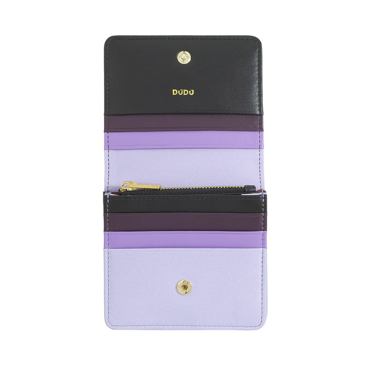 Dudu Women's Women Wallet in Skop Legant Rfid Ultra Compact Colorful Rfid with internal zip and 8 Card Card holders