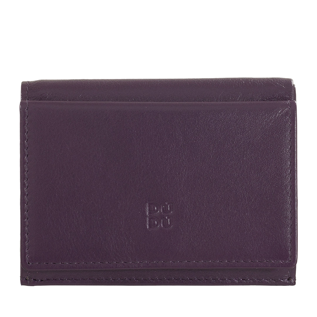 Dudu Small Men's Leather Wallet、女性の財布、紙幣とカードのドアを備えたコンパクトなデザインドア