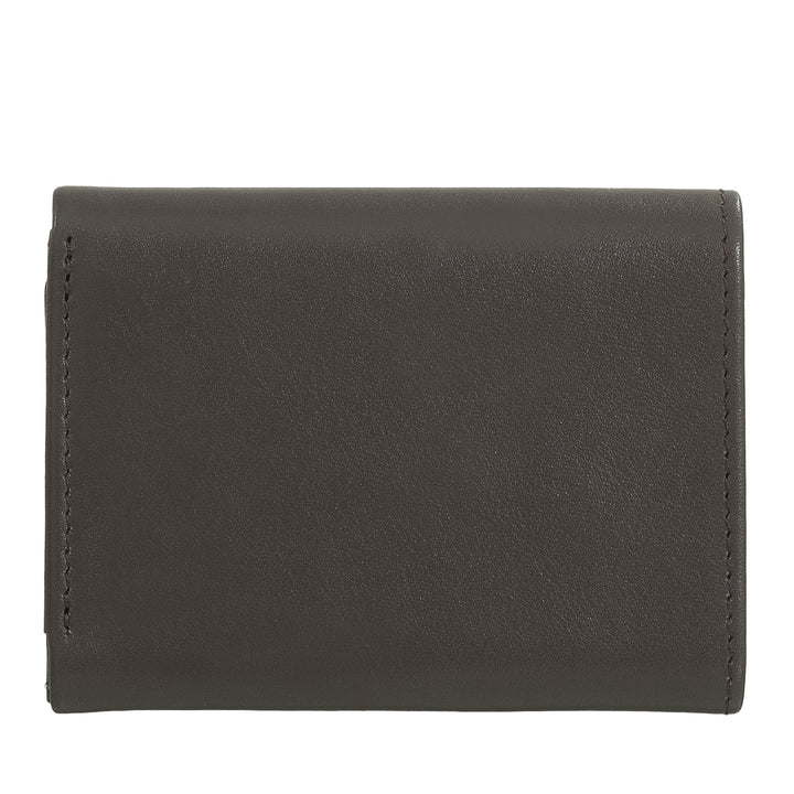 Dudu Small Men's Leather Wallet、女性の財布、紙幣とカードのドアを備えたコンパクトなデザインドア