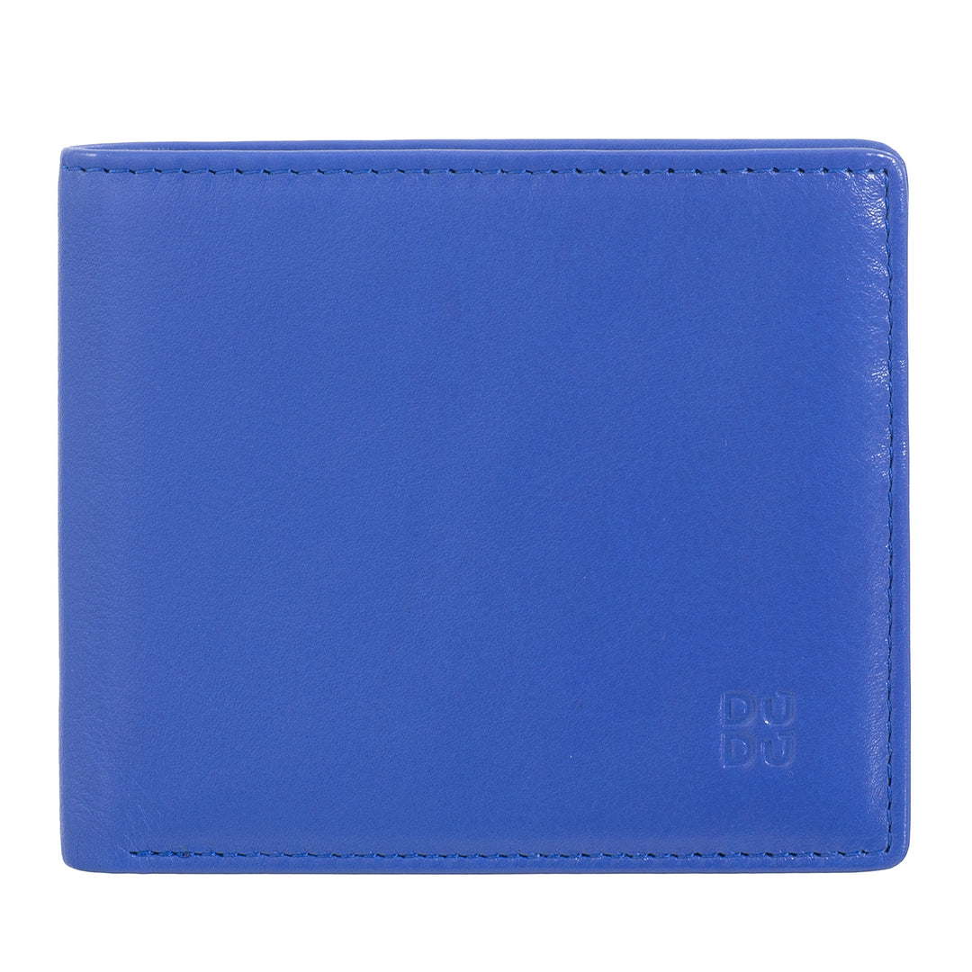 DUDU Small RFID Men's Wallet In Multicolor Leather Card Card Card