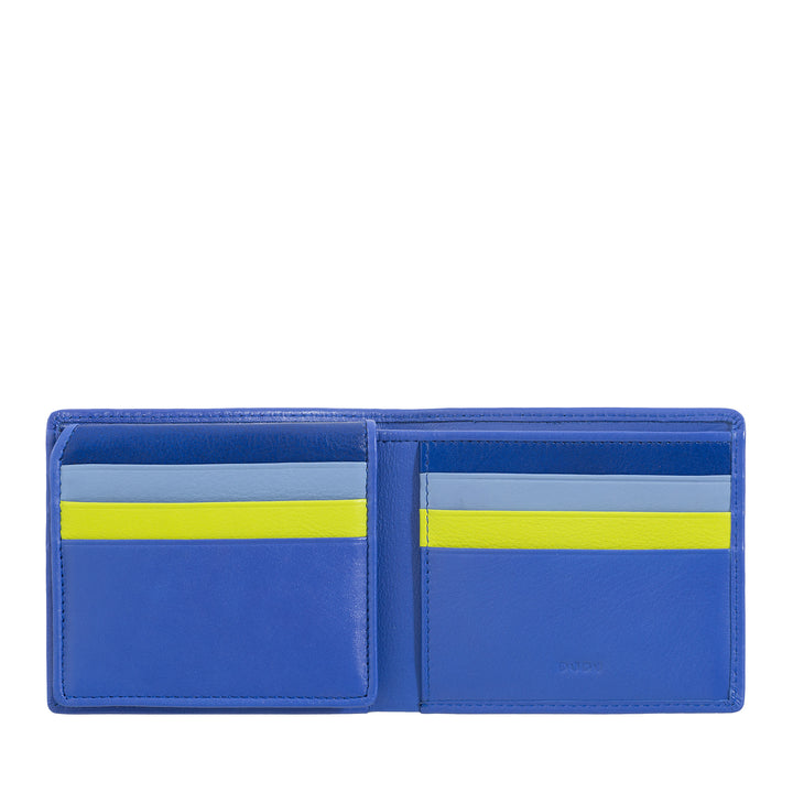 DUDU Small RFID Men's Wallet In Multicolor Leather Card Card Card