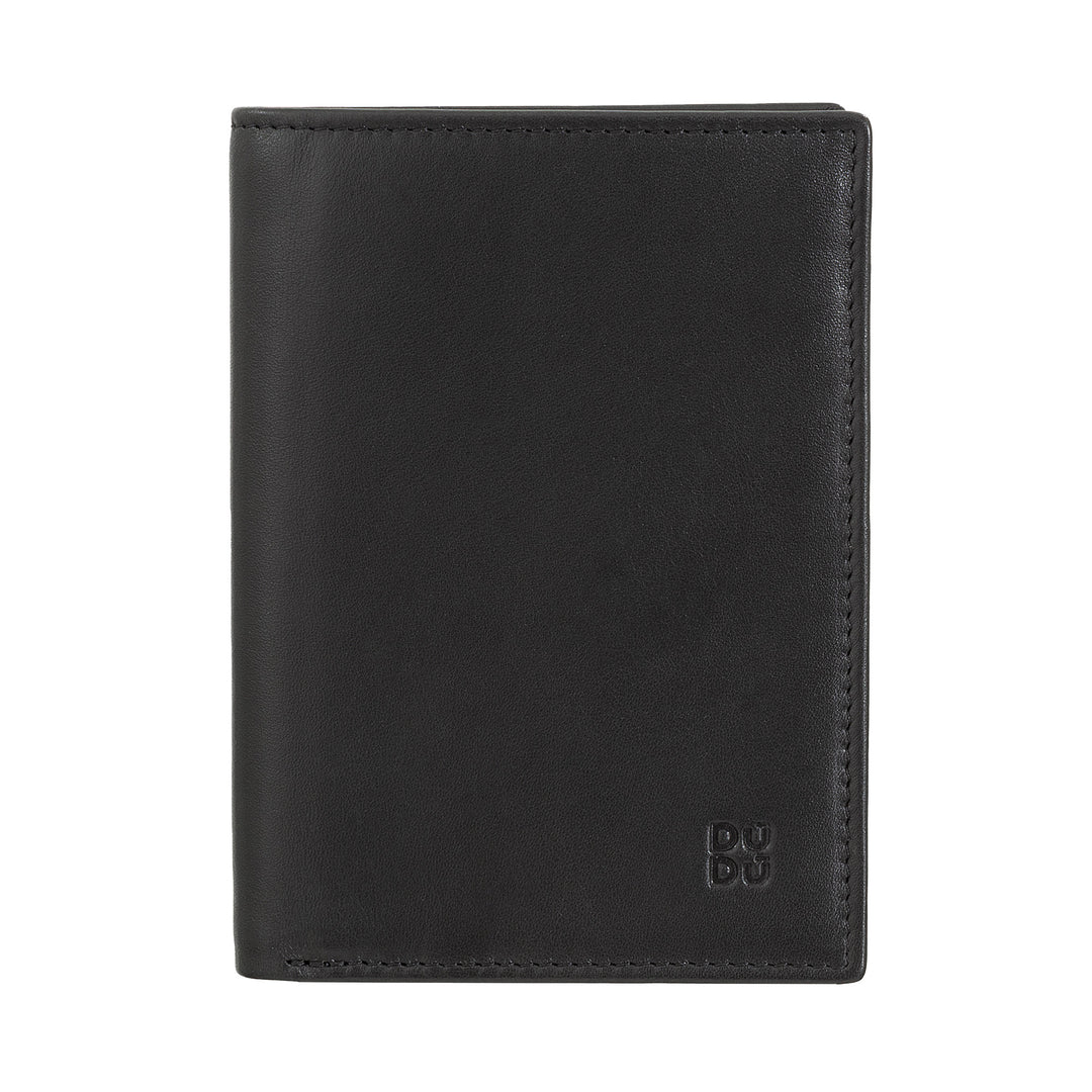 Dudu Men's Wallet for RFID書中的多色皮革和閃電