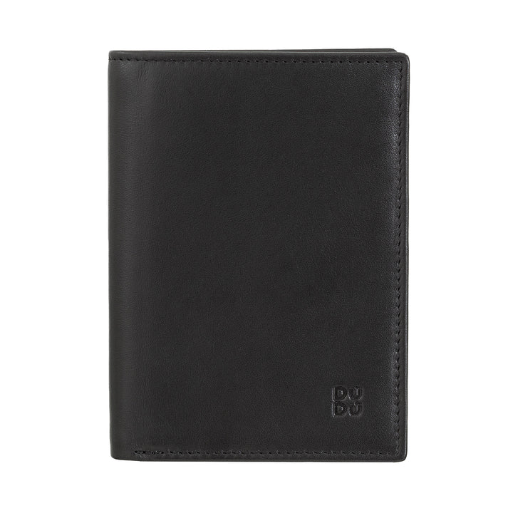 Dudu Men's Wallet for RFID書中的多色皮革和閃電