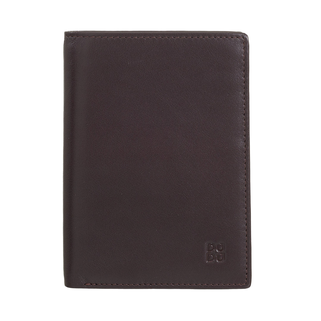 Dudu Men's Wallet for RFID書中的多色皮革和閃電