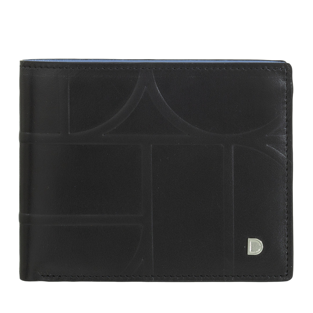 Portamonete가있는 클래식 프린트 가죽의 Dudu Men 's Wallet RFID - 우아하고 소형, 카드 및 지폐를위한 구획이 있습니다.