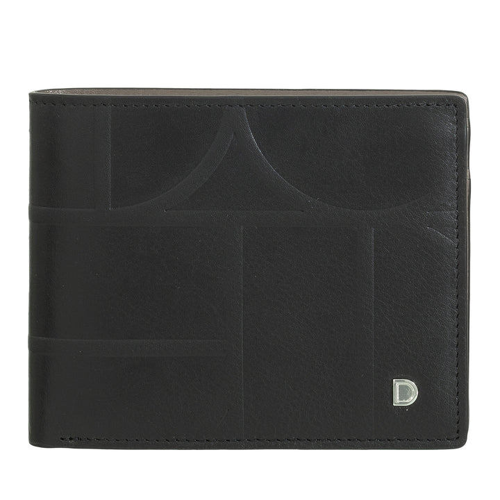 Portamonete가있는 클래식 프린트 가죽의 Dudu Men 's Wallet RFID - 우아하고 소형, 카드 및 지폐를위한 구획이 있습니다.