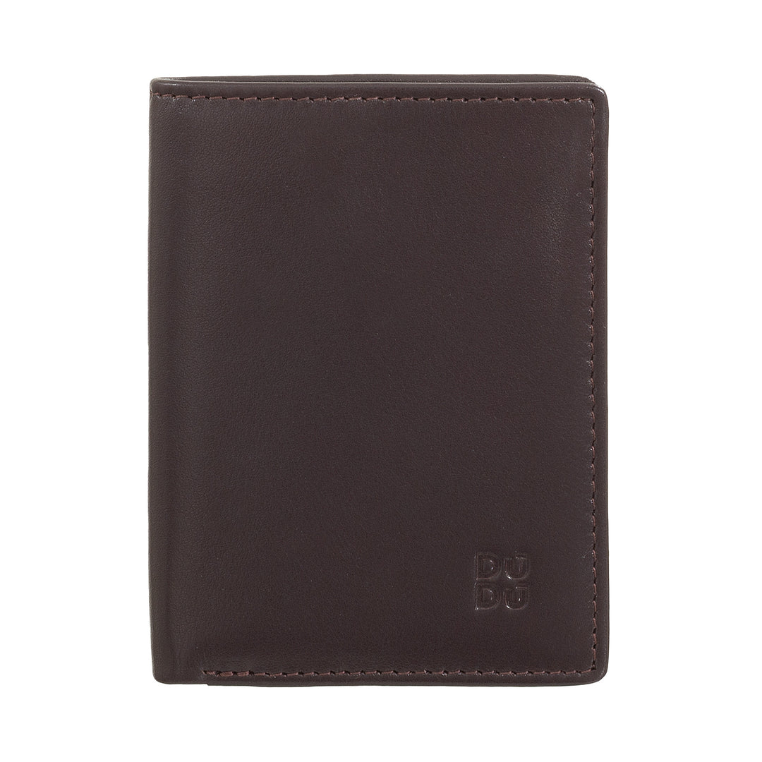 Dudu Men 's Leather Wallet, 신용 카드 홀더가있는 슬림 남성 지갑, 현금 사례 홀더, 소형 및 소형, RFID 보호 기능