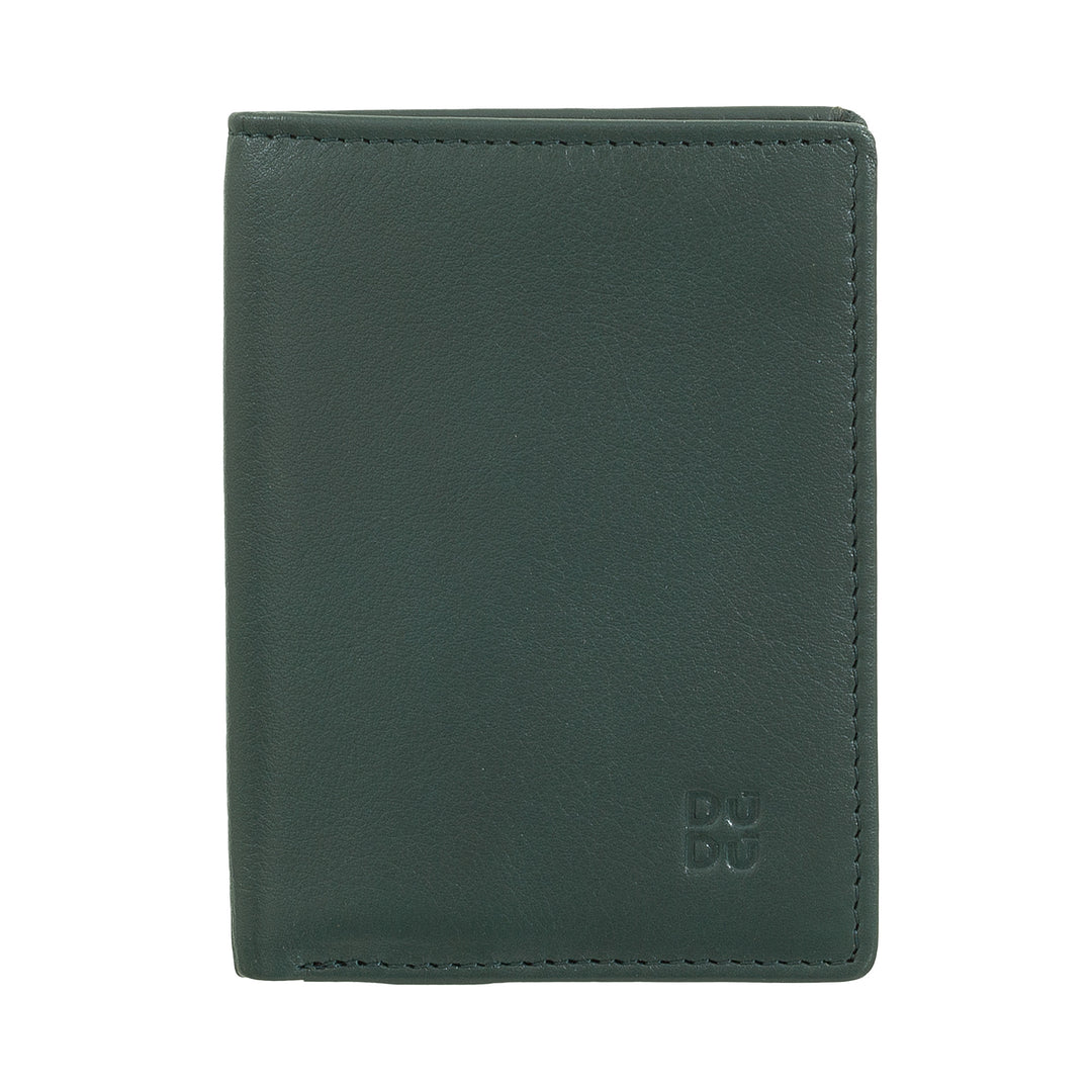 Dudu Men 's Leather Wallet, 신용 카드 홀더가있는 슬림 남성 지갑, 현금 사례 홀더, 소형 및 소형, RFID 보호 기능