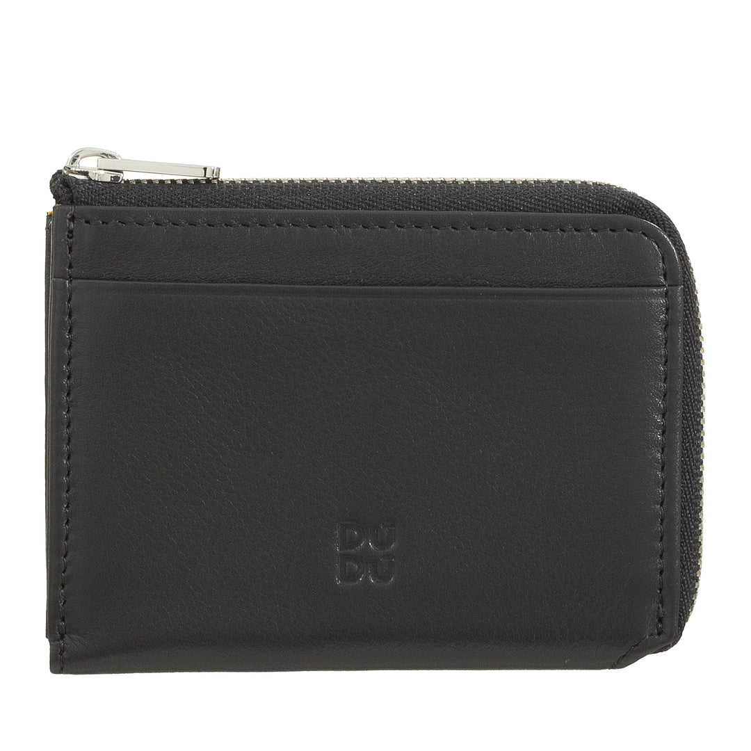 zip을 가진 Dudu Small Men 's Wallet, 컬러 가죽의 RFID 지갑, 신용 카드 홀더, 소형 포켓 디자인