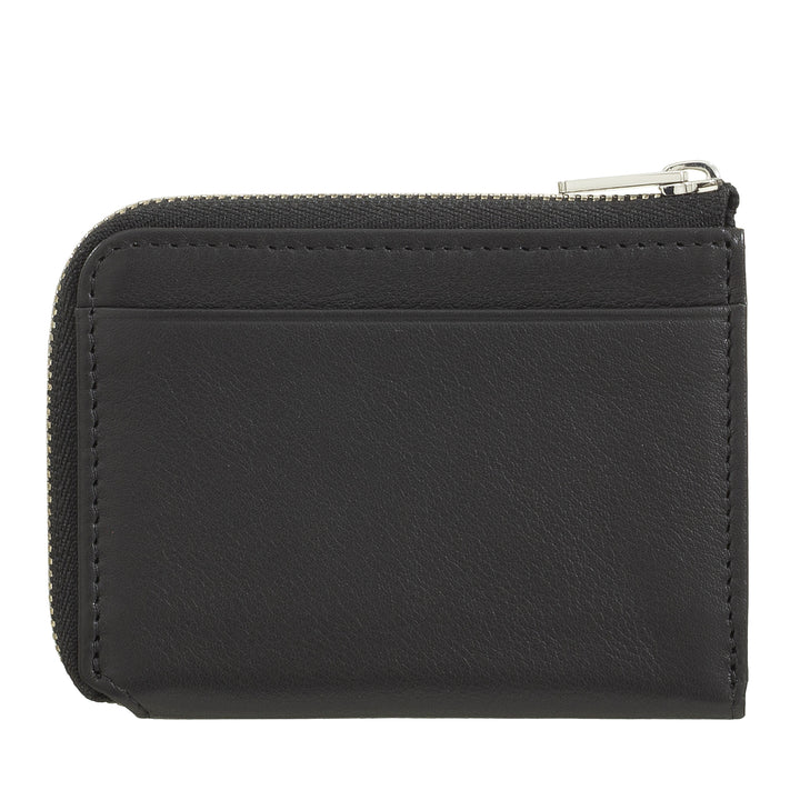 Dudu Small Men's Wallet with Zip、Colored LeatherのRFIDウォレット、クレジットカードホルダー、コンパクトポケットデザイン