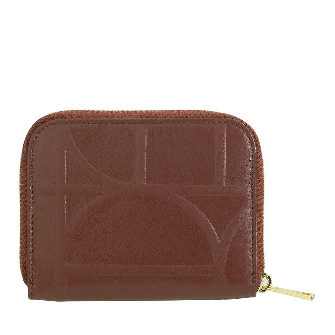 DUDU Portamonete Men Woman Small Passeble Leather Passeble With Hinge, Card holder pockets - Compact Small Wallet