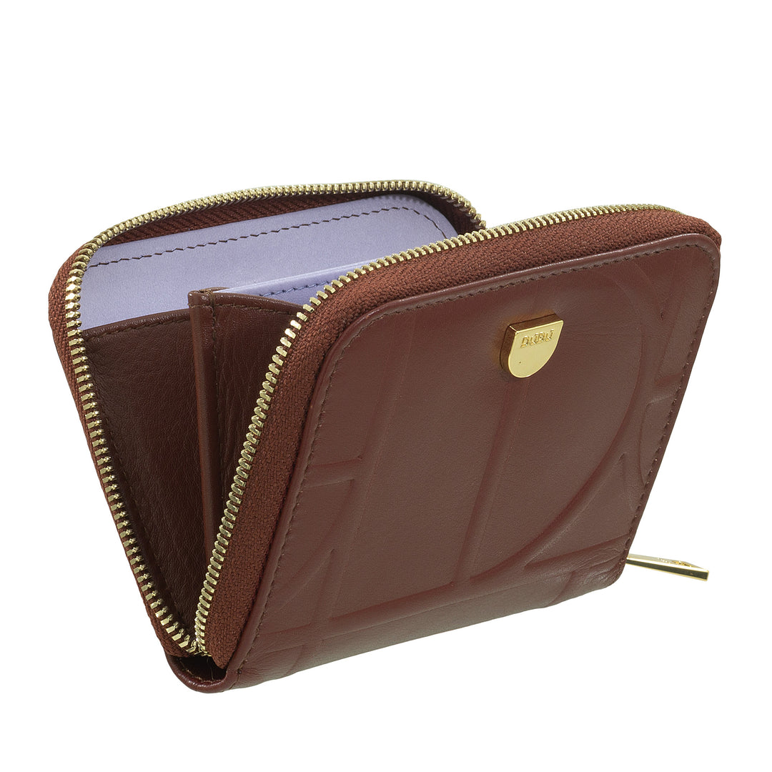 dudu portamonete man woman small passeble Leather Passeble with Hinge、Card Holder Pockets -Compact Small Wallet