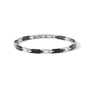 COMETE DELTA BRACELET STEEL PLICHES PVD BLACK UBR 1230