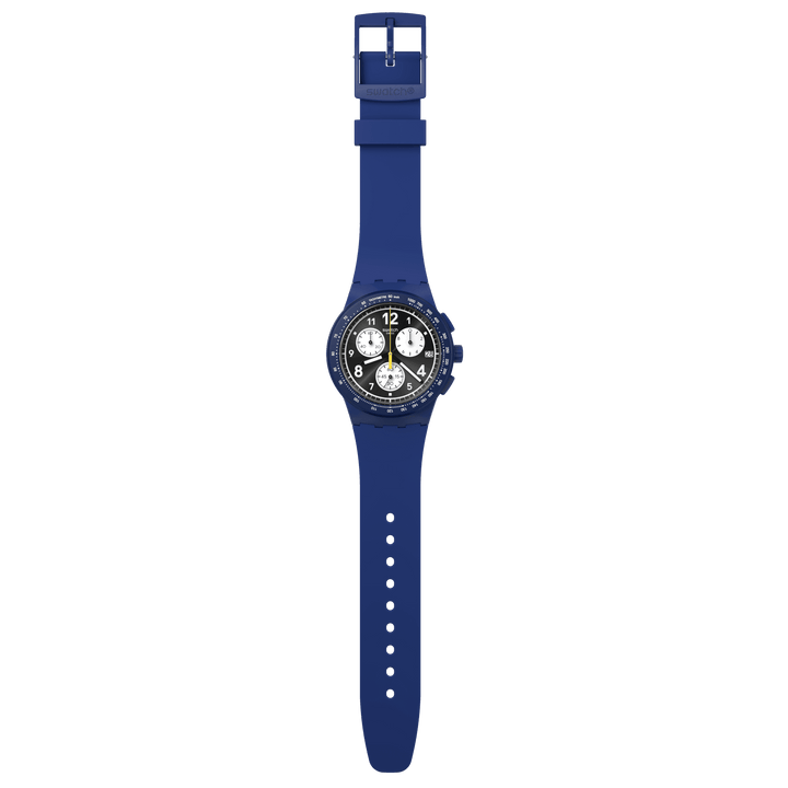 Swatch orologio NOTHING BASIC ABOUT BLUE Originals Chrono SUSN418 - Capodagli 1937