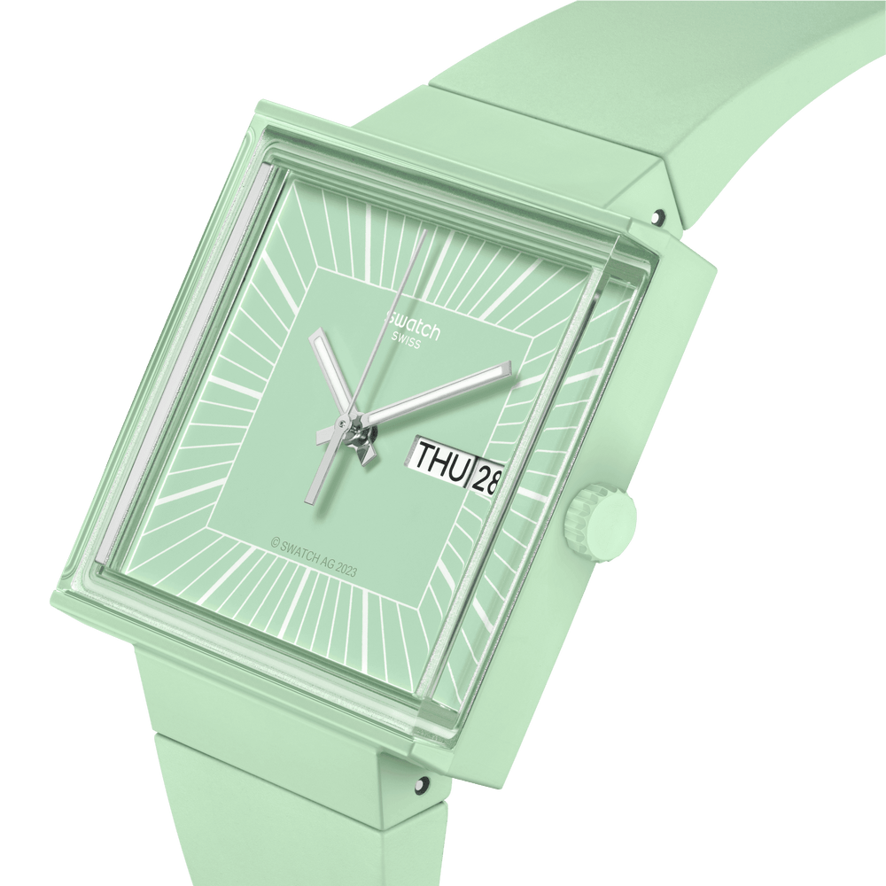 Swatch orologio WHAT IF…MINT? Bioceramic What If? Collection 33mm SO34G701 - Capodagli 1937