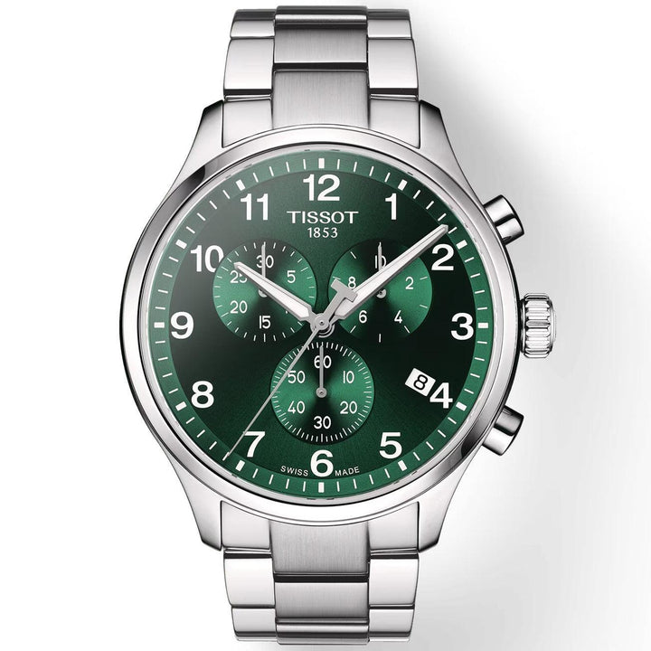 Tissot orologio Chrono XL Classic 45mm verde quarzo acciaio T116.617.11.092.00 - Capodagli 1937