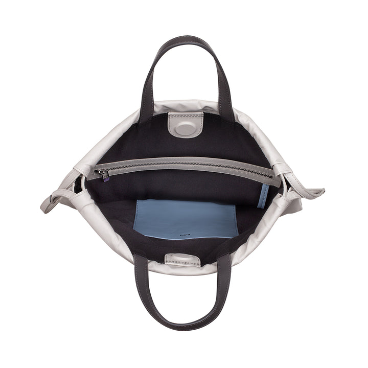 DuDu bag in Sacca in leather for fashion sports bag bag bag with coulisse and thin leather shoulder straps