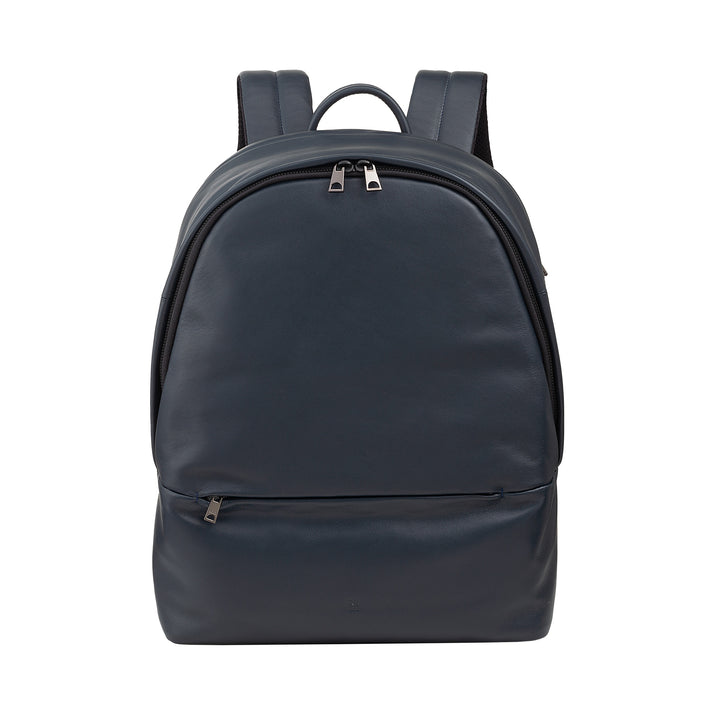 Dudu Leather Backpack Men Woman Door 15L-エレガントな旅行バックパックとラップトップ用のパッド入りポケット（最大13インチ）、調整可能なショルダーストラップ、コンパクトデザイン