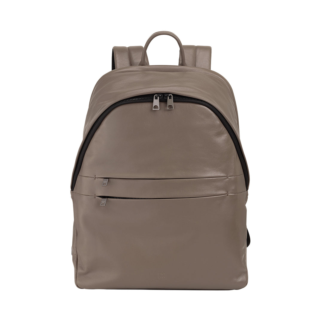 Dudu Leather Backpack Man Woman Porta PC最大15.6 "16インチMacBook、20リットルトラベルバックパック、エレガントなエッセンシャルデザインバックパック