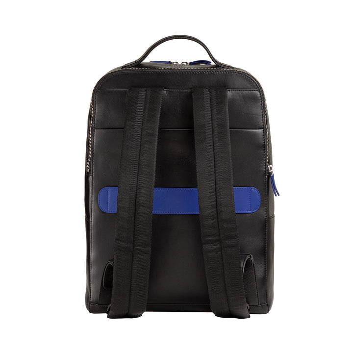 Dudu Men 's Backpack 휴대용 PC 도어 및 가죽 태블릿, 이중 지퍼 안티 도난 배낭, 트롤리 공격으로 여행 배낭 여행