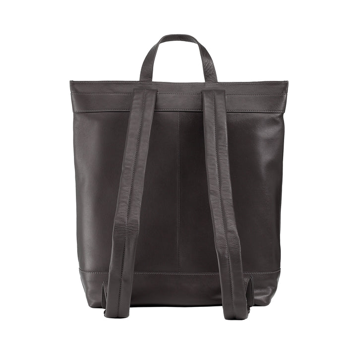 Dudu Men's Backpack、Vera Log Leatherのソフトカジュアル女性バックパック